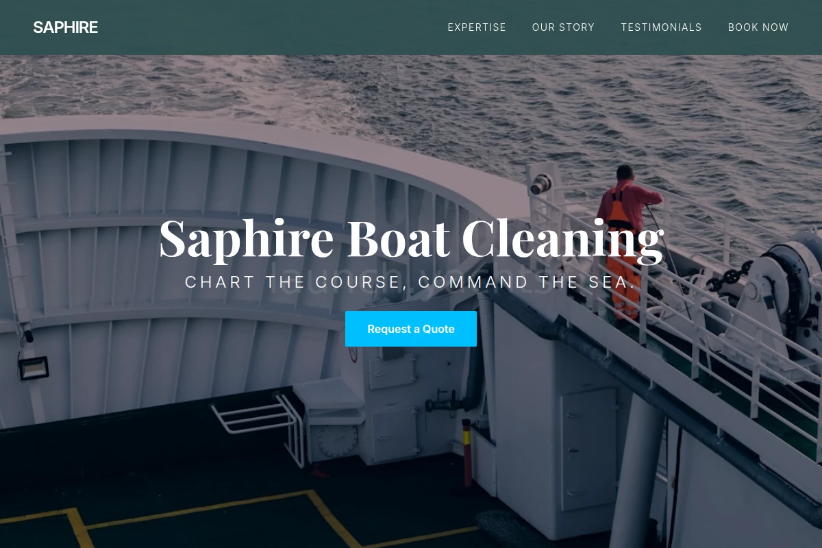 Saphire Boat Cleaning